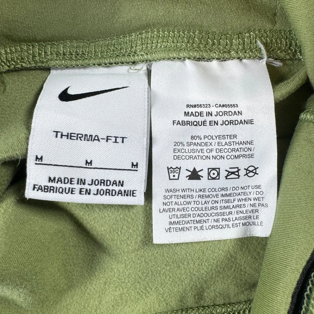 Nike Therma-FIT Women Medium Green Training Leggings Athletic Pants